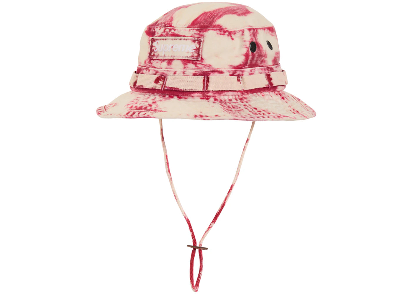 Supreme Bleached Chino Boonie Red