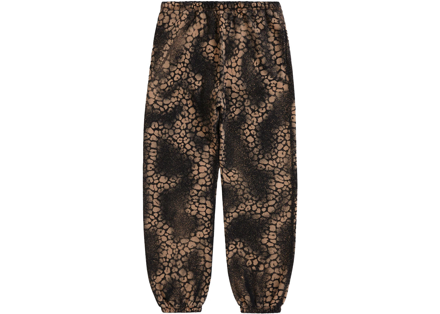 Supreme Bleached Leopard Sweatpant Black