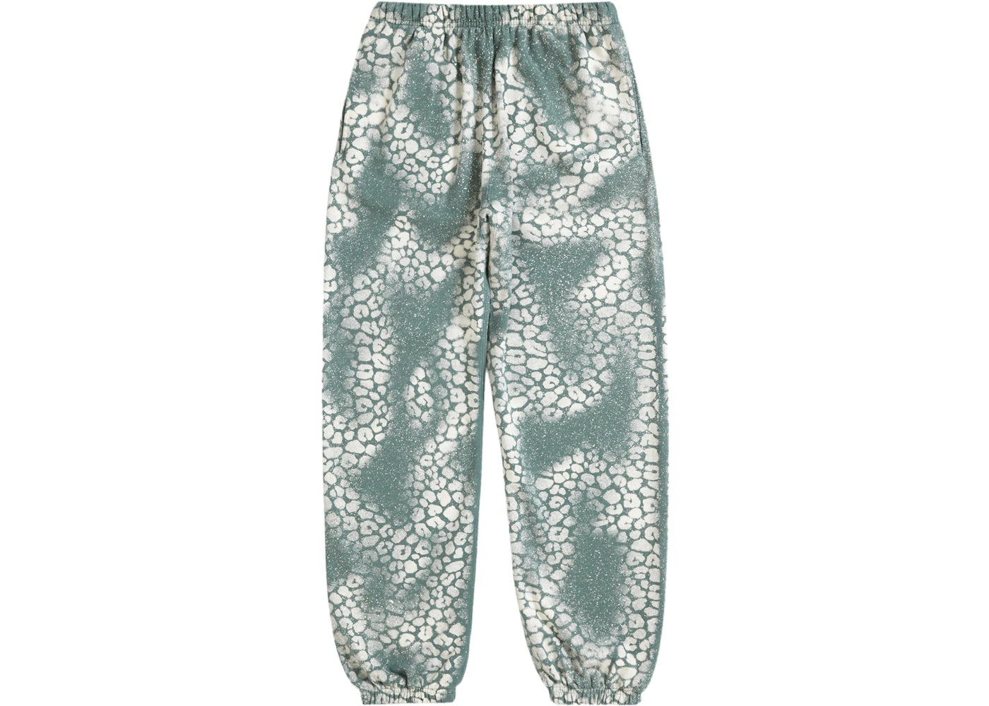 Supreme Bleached Leopard Sweatpant Dusty Teal