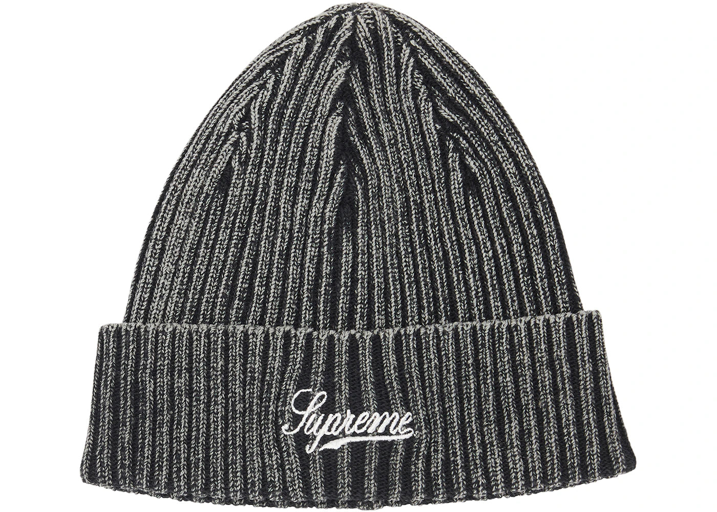 Supreme Bleached Rib Beanie Black