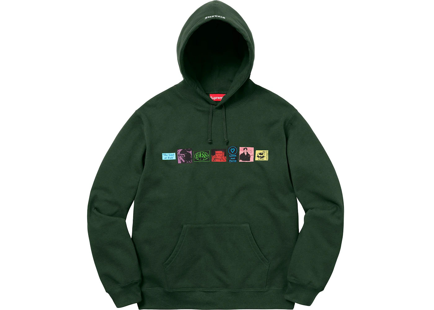 Supreme Bless Hooded Sweatshirt Dark Green