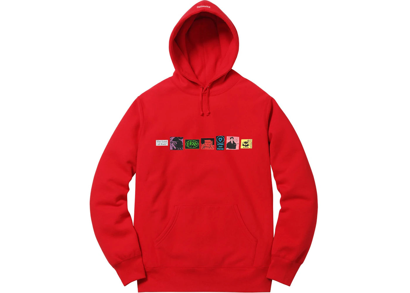 Supreme Bless Hooded Sweatshirt Red