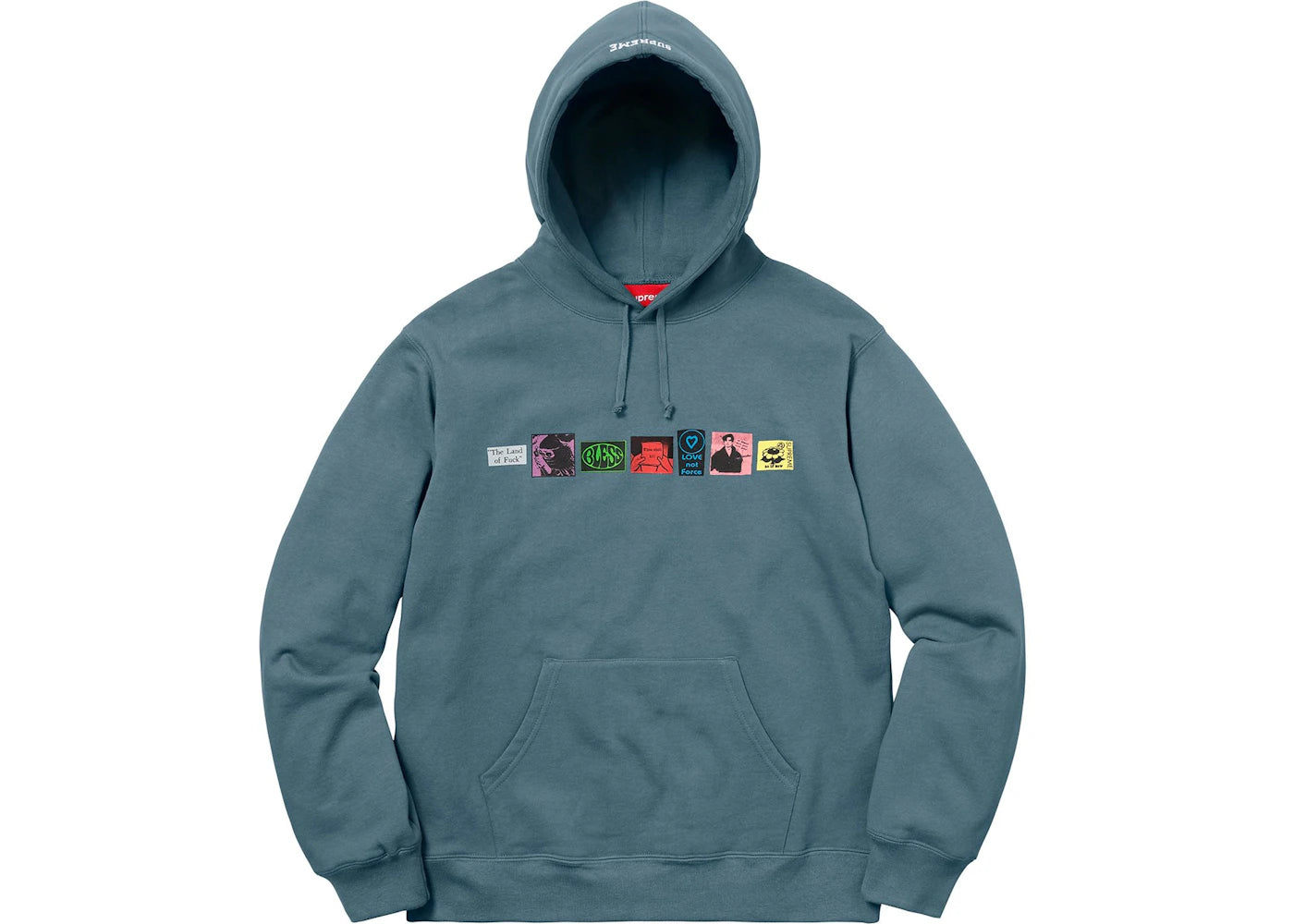 Supreme Bless Hooded Sweatshirt Slate