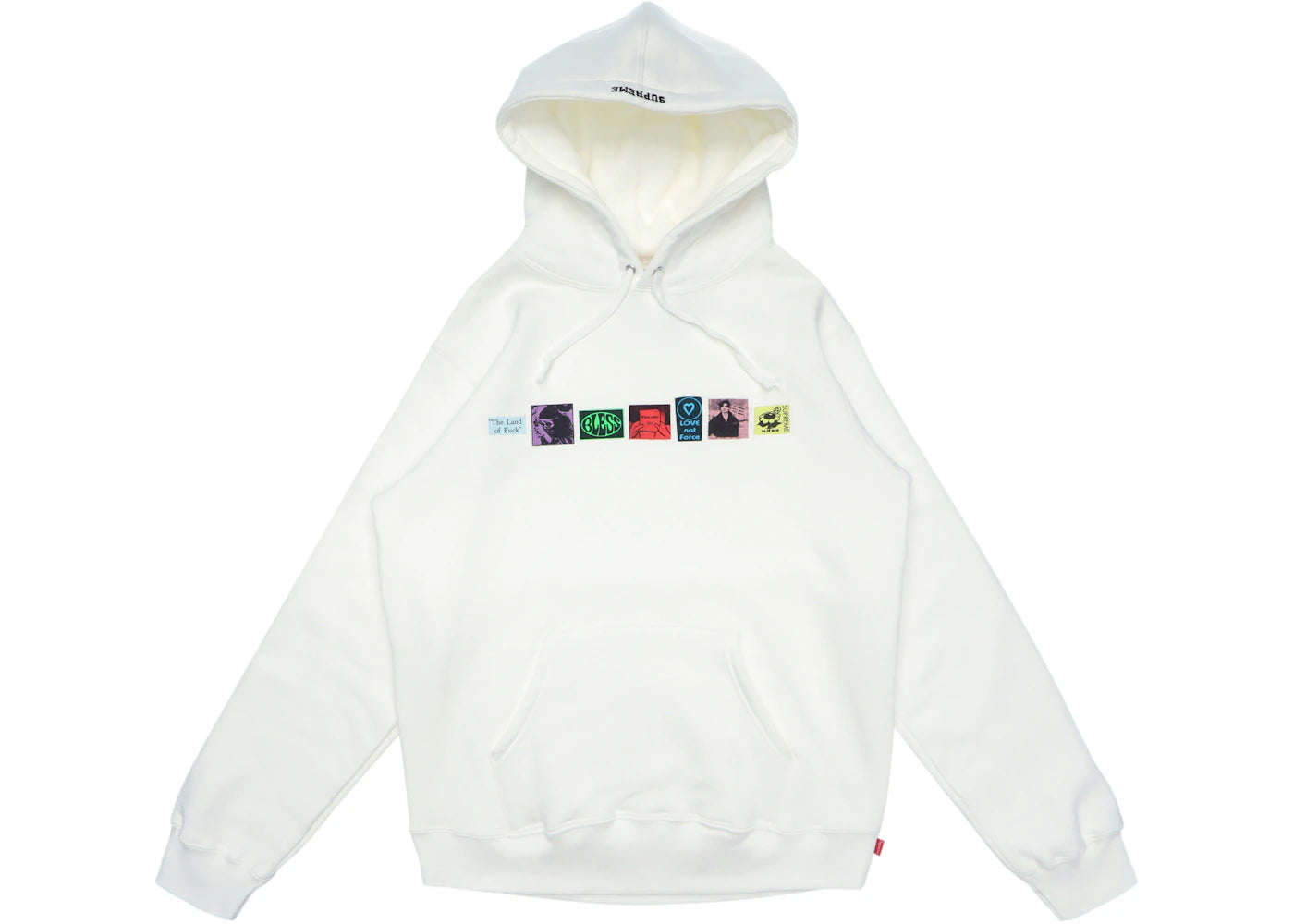 Supreme Bless Hooded Sweatshirt White