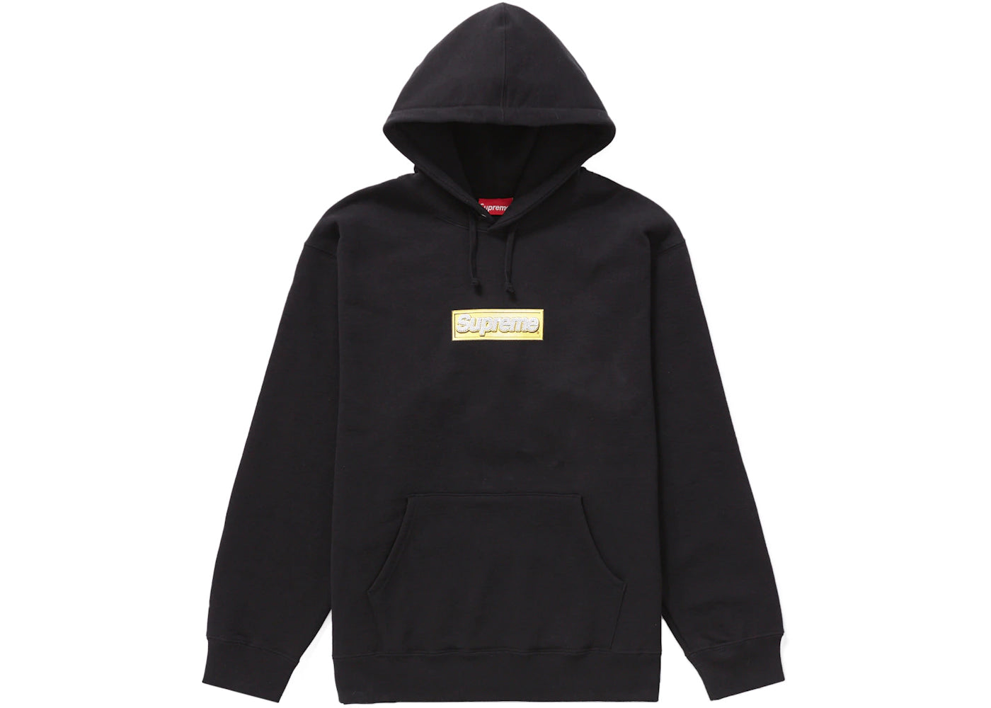 Supreme Bling Box Logo Hooded Sweatshirt Black