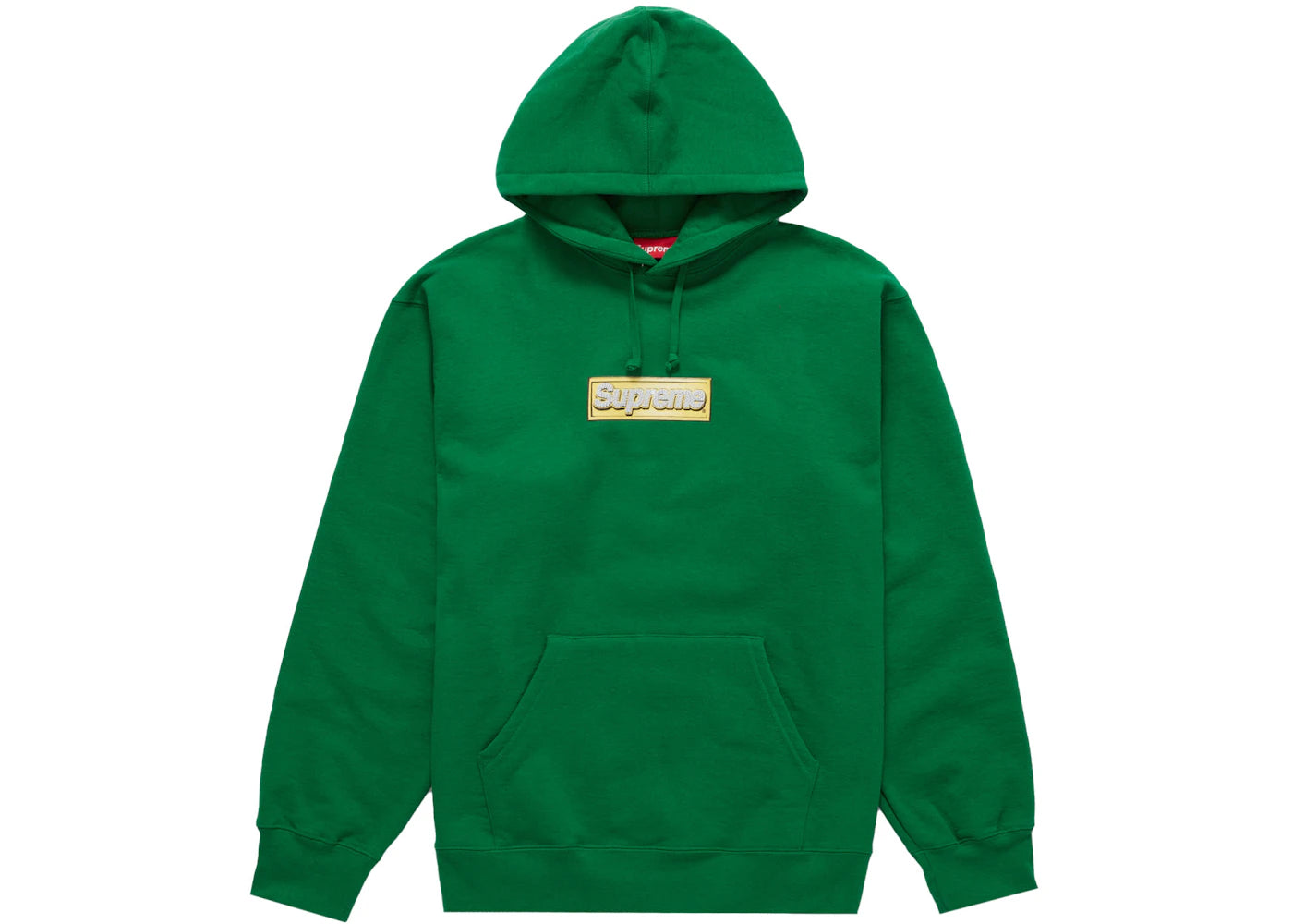 Supreme Bling Box Logo Hooded Sweatshirt Green