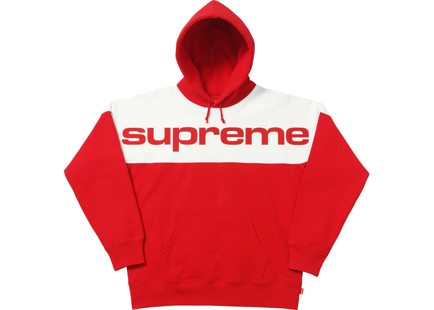 Supreme Blocked Hoodie Red