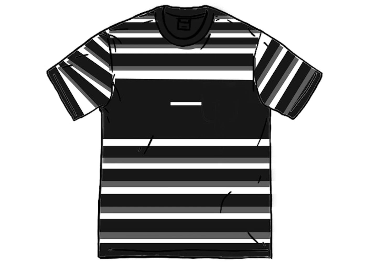 Supreme Blocked Stripe S/S Top Black