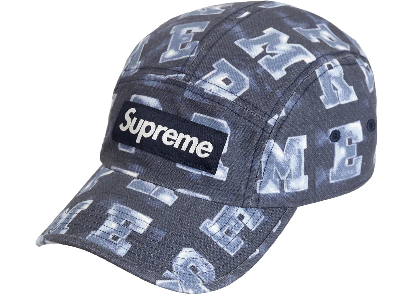 Supreme Blocks Camp Cap Navy