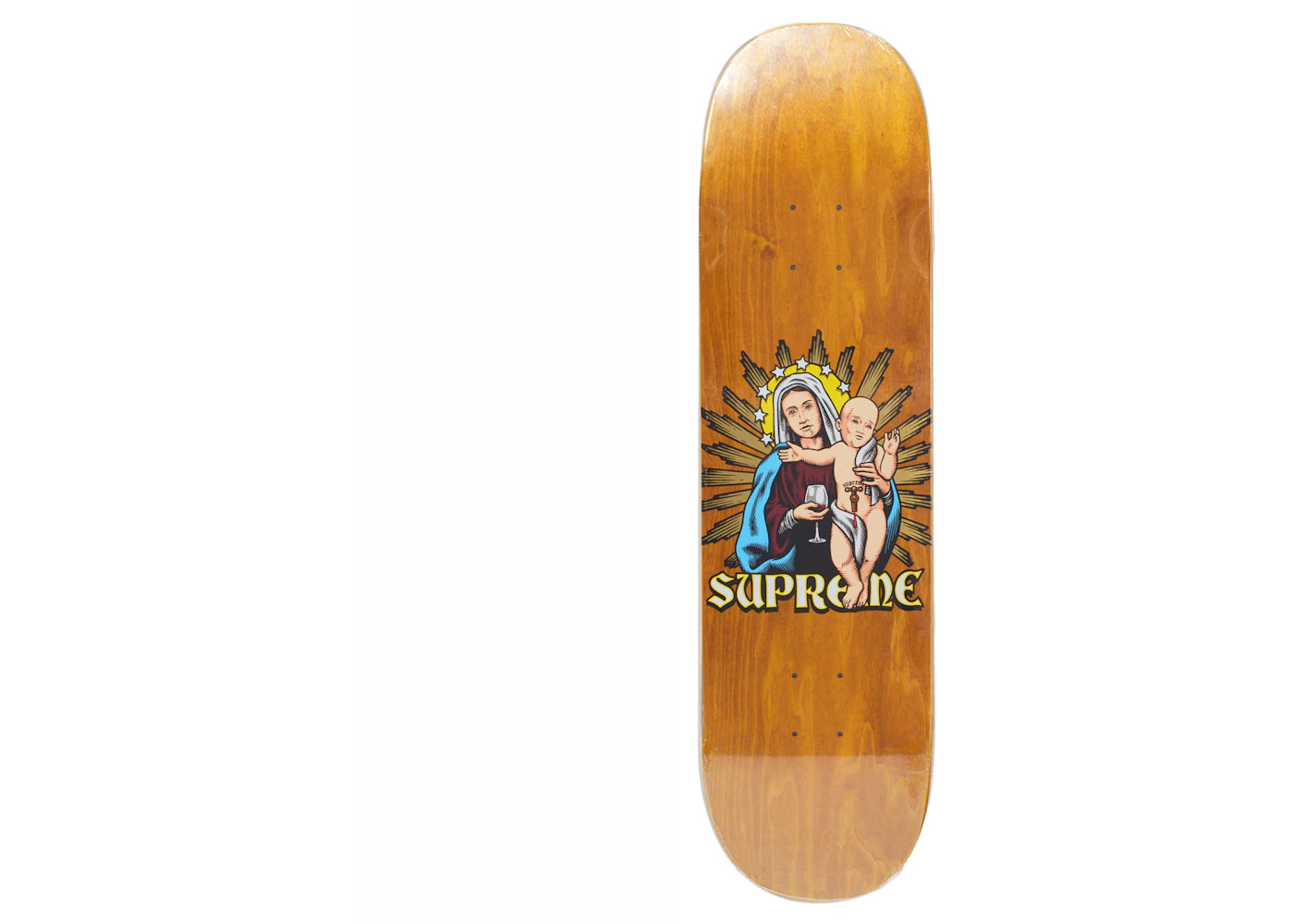 Supreme Blood and Body Skateboard Deck Brown