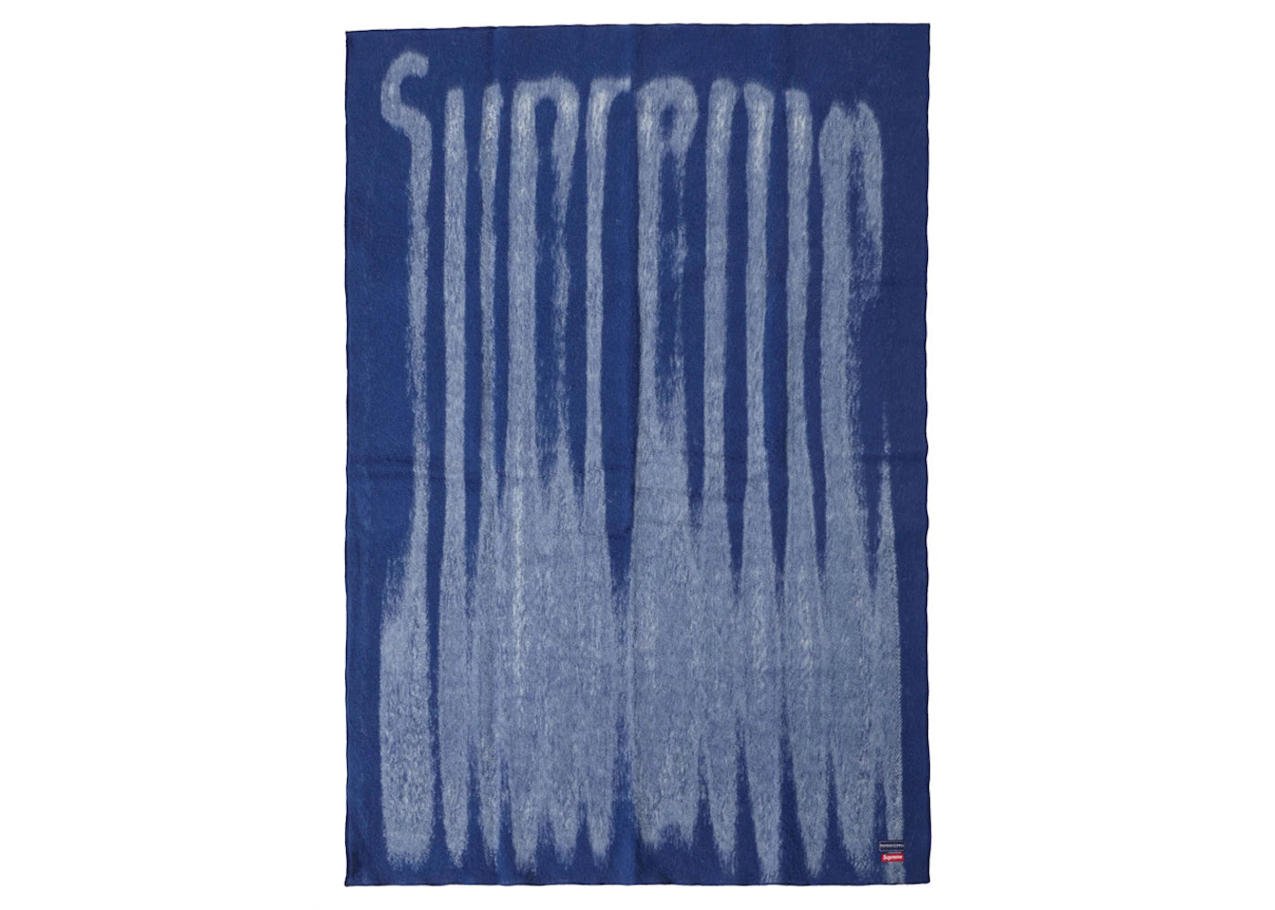 Supreme Blurred Logo Blanket Blue