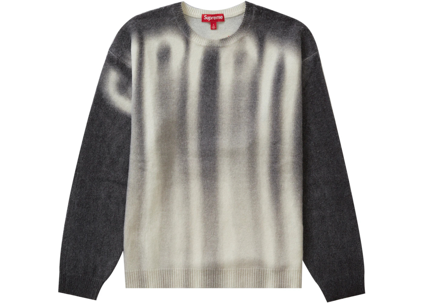 Supreme Blurred Logo Sweater Black