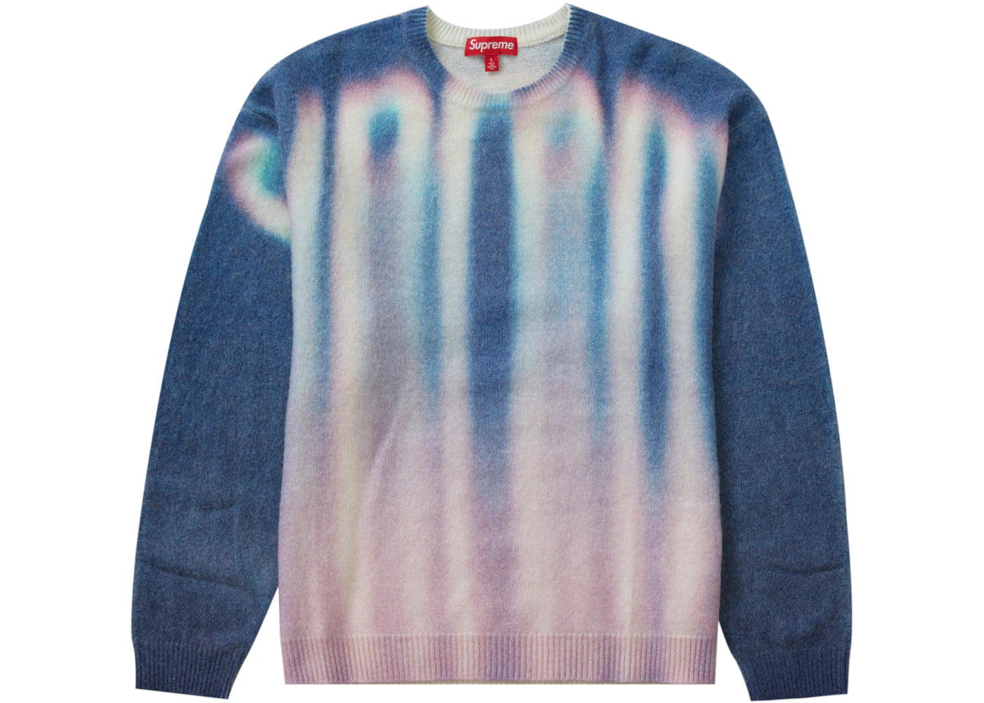 Supreme Blurred Logo Sweater Blue