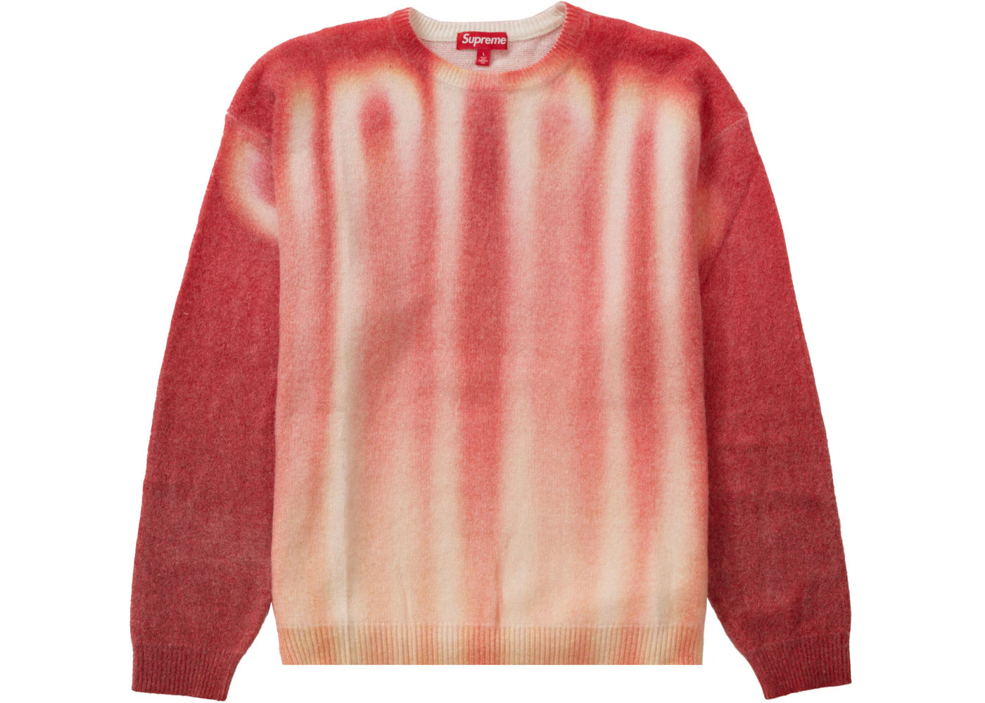 Supreme Blurred Logo Sweater Red