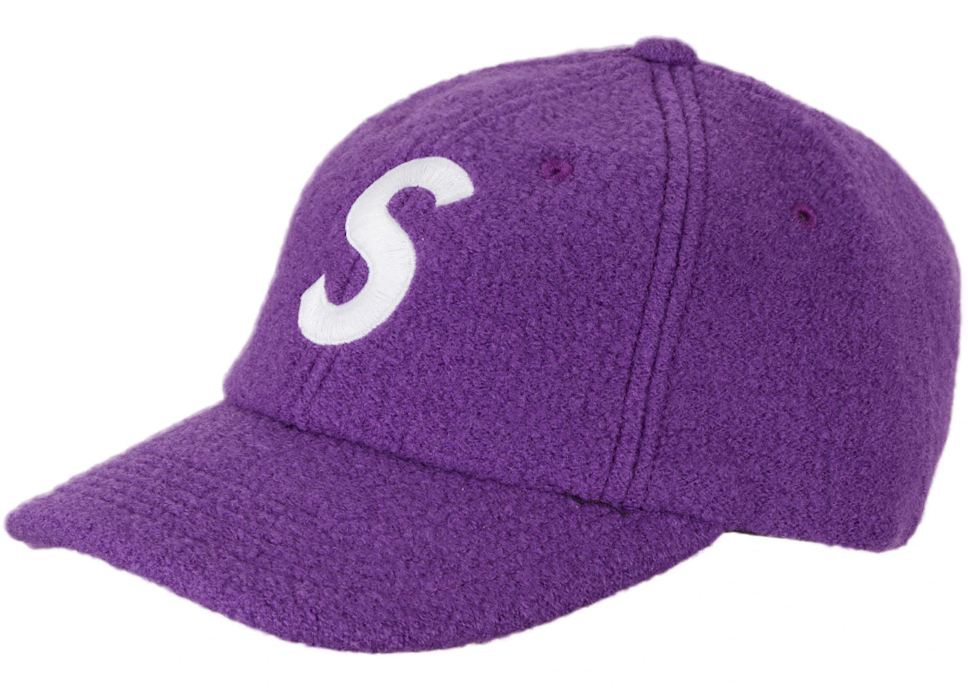 Supreme Boiled Wool S Logo 6-Panel Purple