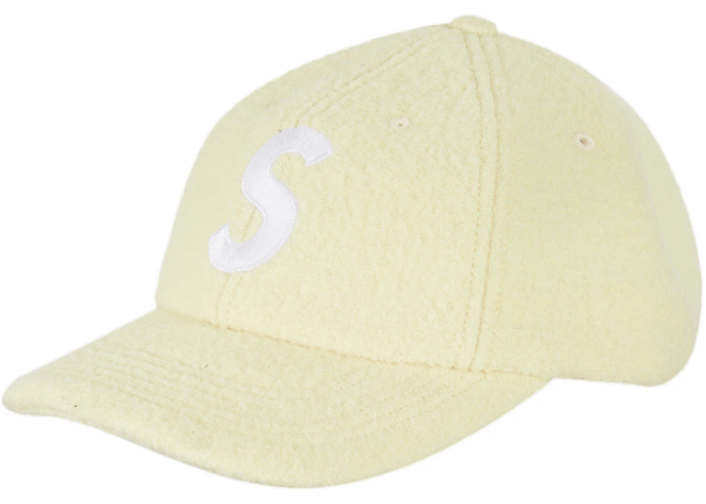 Supreme Boiled Wool S Logo 6-Panel White