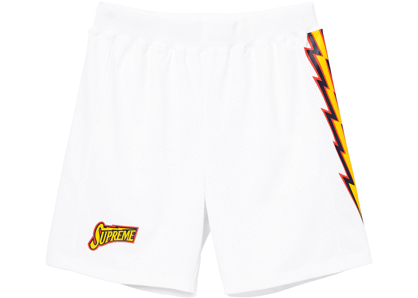 Supreme Bolt Basketball Short White