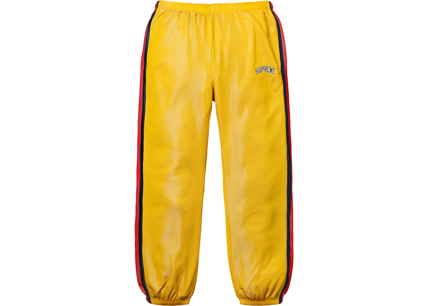 Supreme Bonded Mesh Track Pant Gold