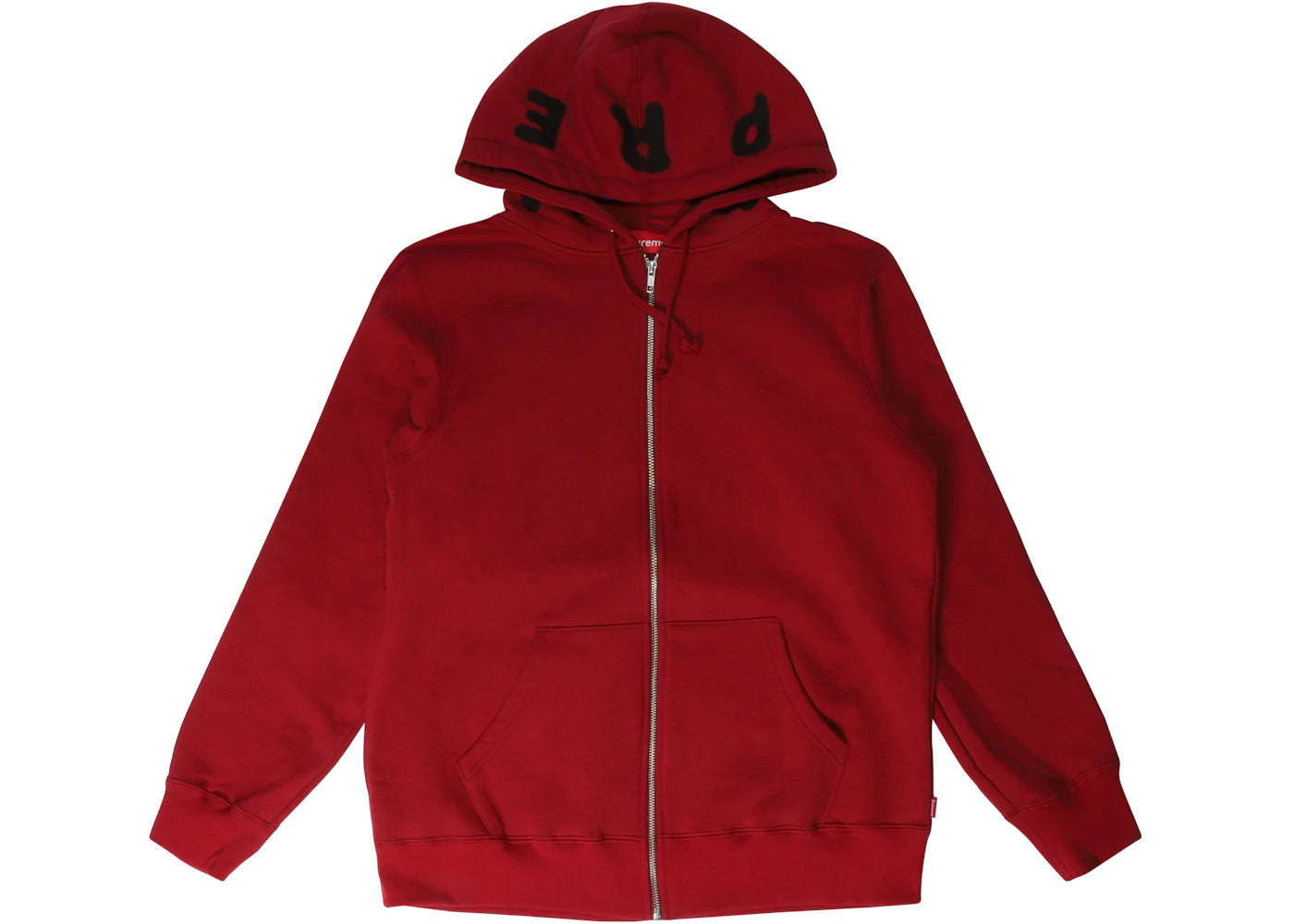 Supreme Bone Zip Up Sweatshirt Cardinal