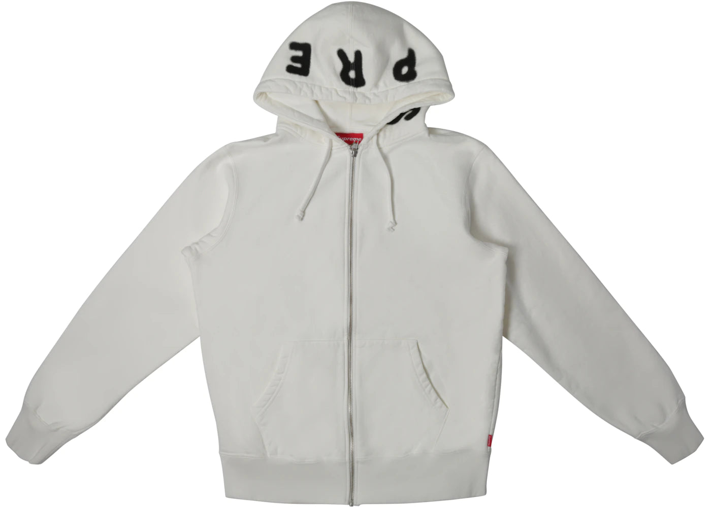 Supreme Bone Zip Up Sweatshirt White