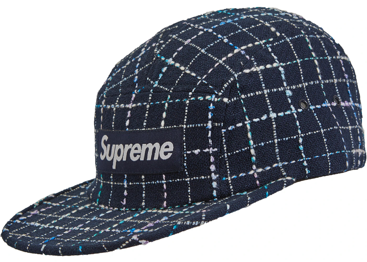 Supreme Boucle Camp Cap Navy