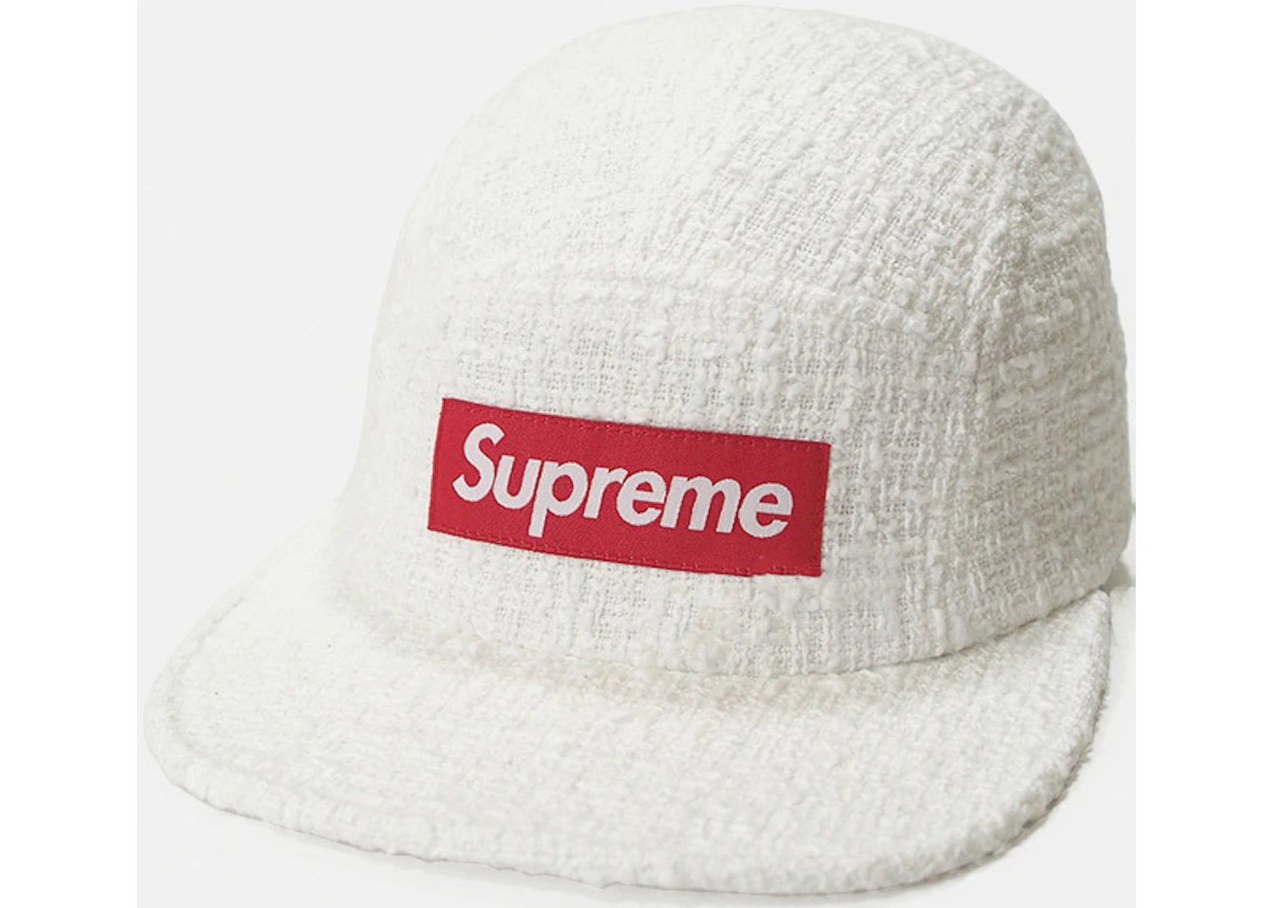 Supreme Boucle Camp Cap White