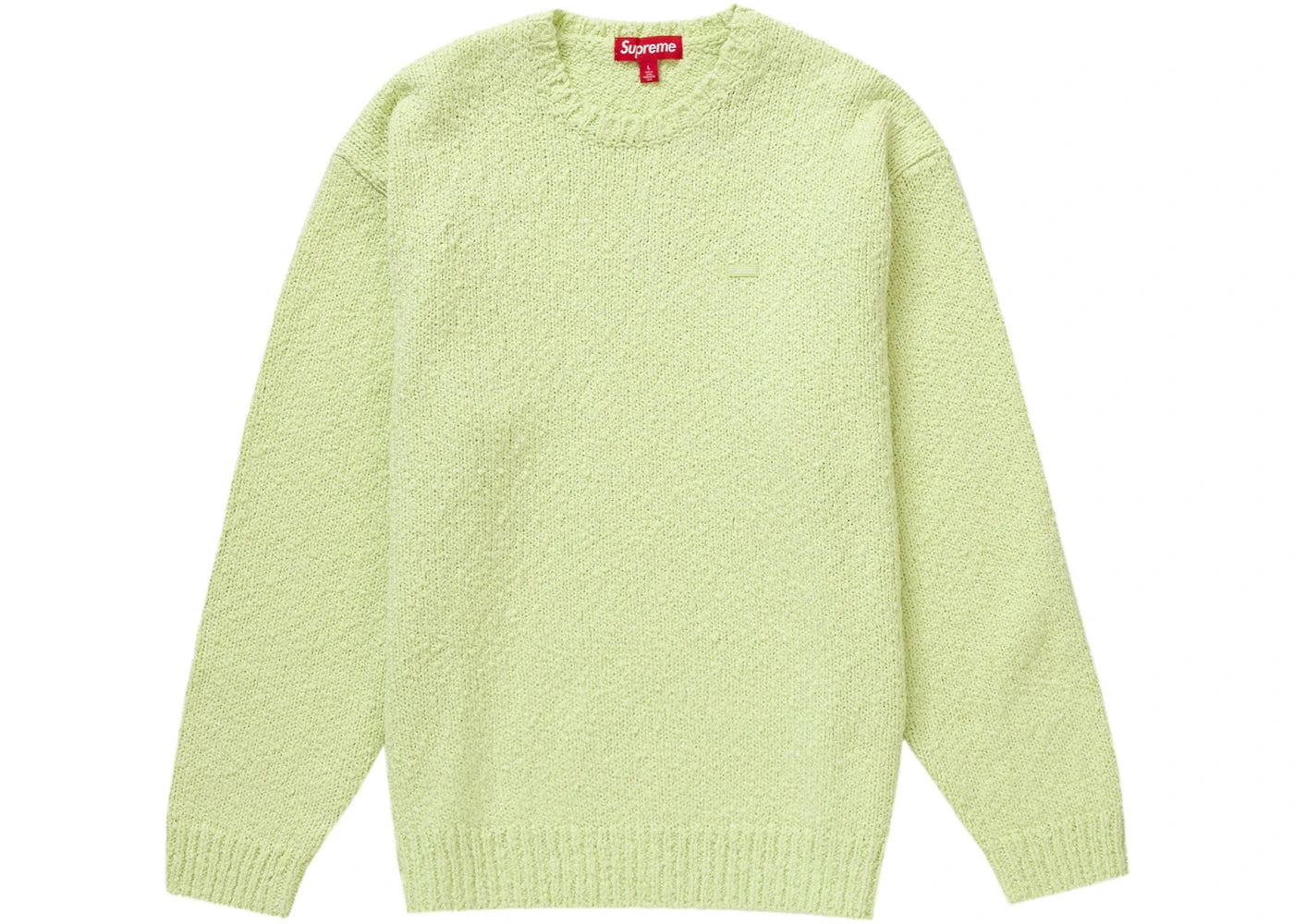 Supreme Bouclé Small Box Sweater Bright Lime