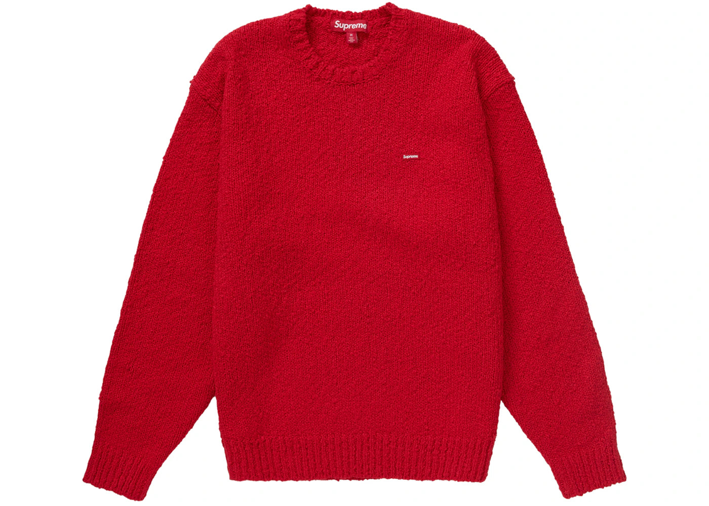 Supreme Bouclé Small Box Sweater Red