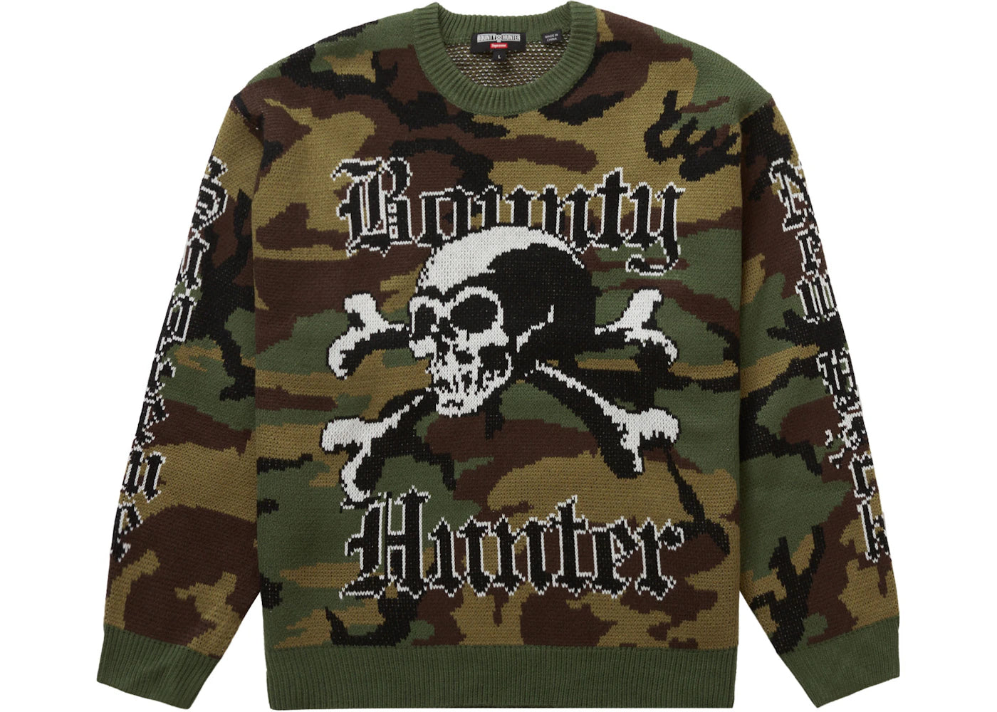 Supreme Bounty Hunter Sweater Woodland Camo