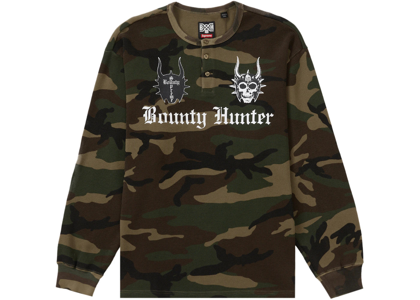 Supreme Bounty Hunter Thermal Henley L/S Top Camo