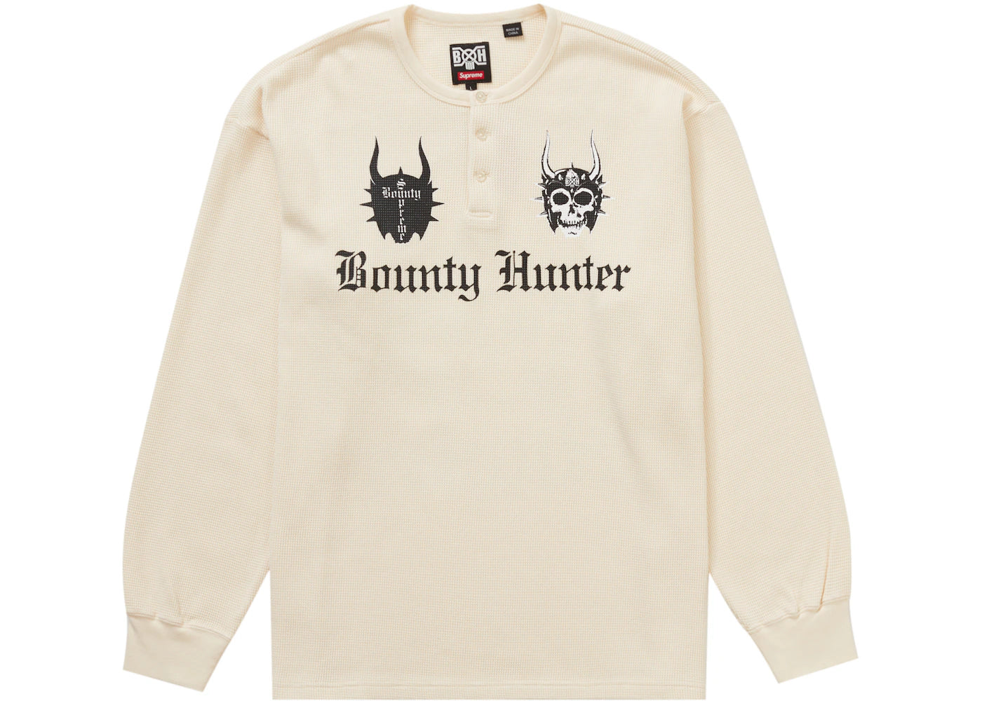 Supreme Bounty Hunter Thermal Henley L/S Top Natural