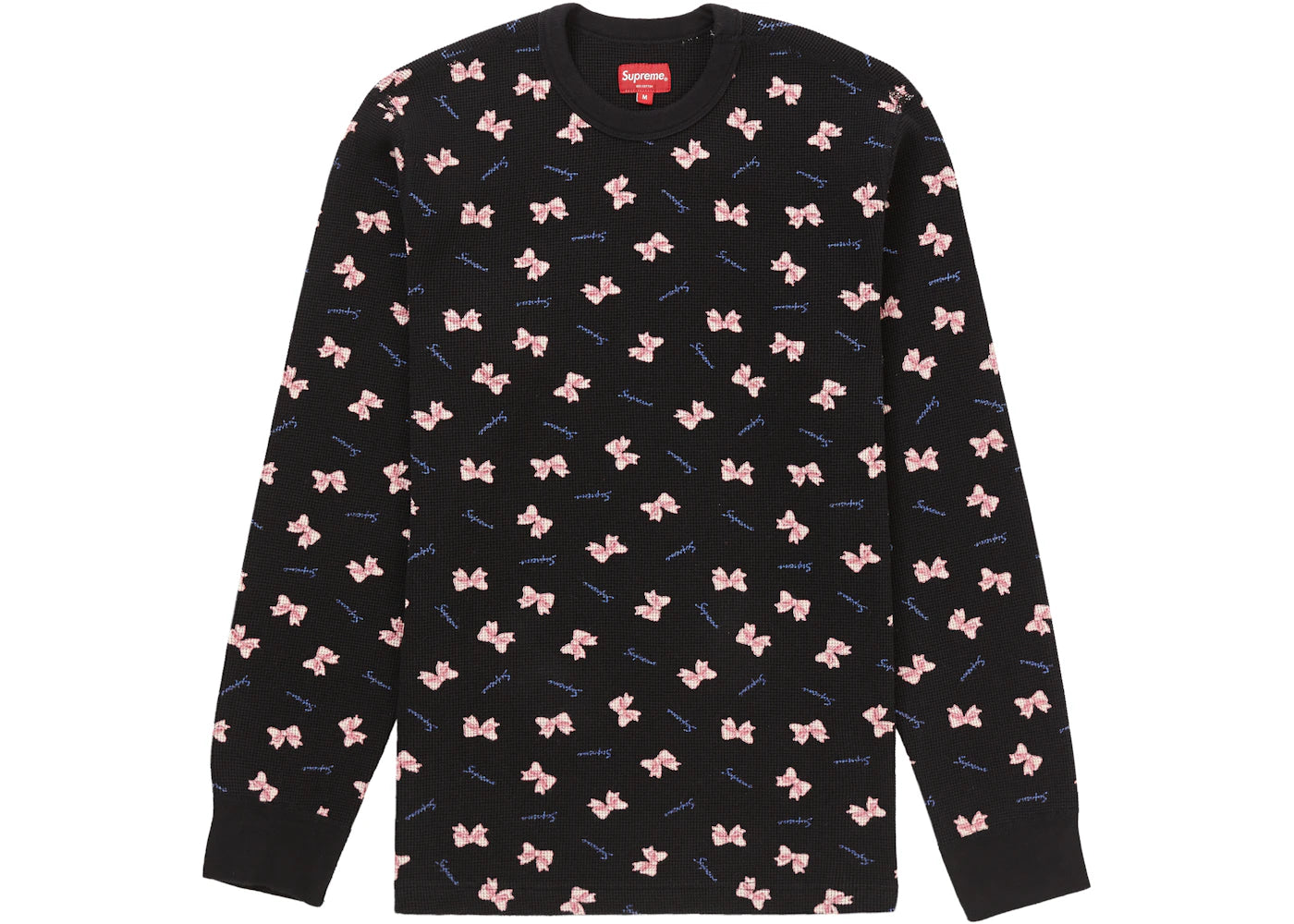 Supreme Bow Waffle Thermal Black