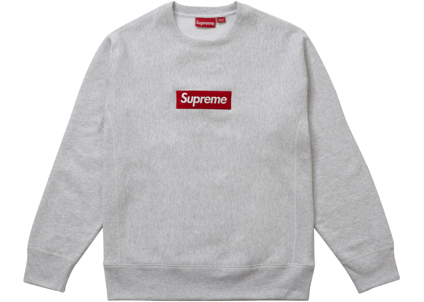 Supreme Box Logo Crewneck (FW18) Ash Grey