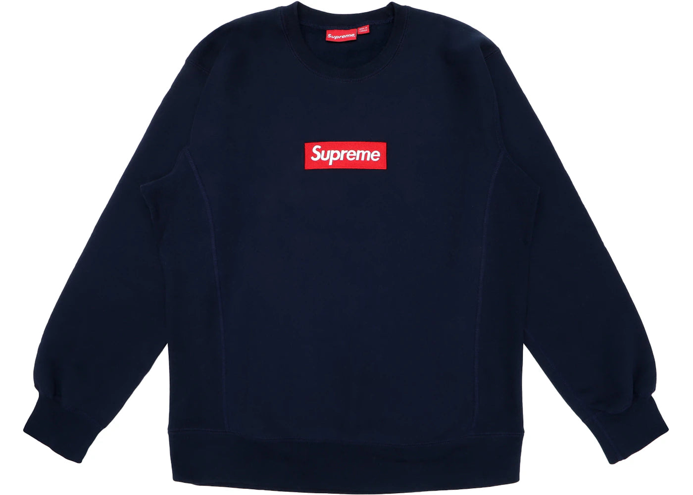 Supreme Box Logo Crewneck (FW15) Navy