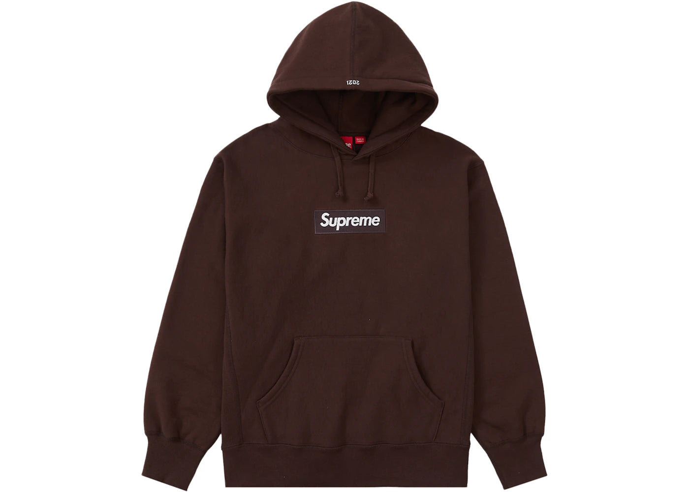 Supreme Box Logo Hooded Sweatshirt (FW21) Dark Brown