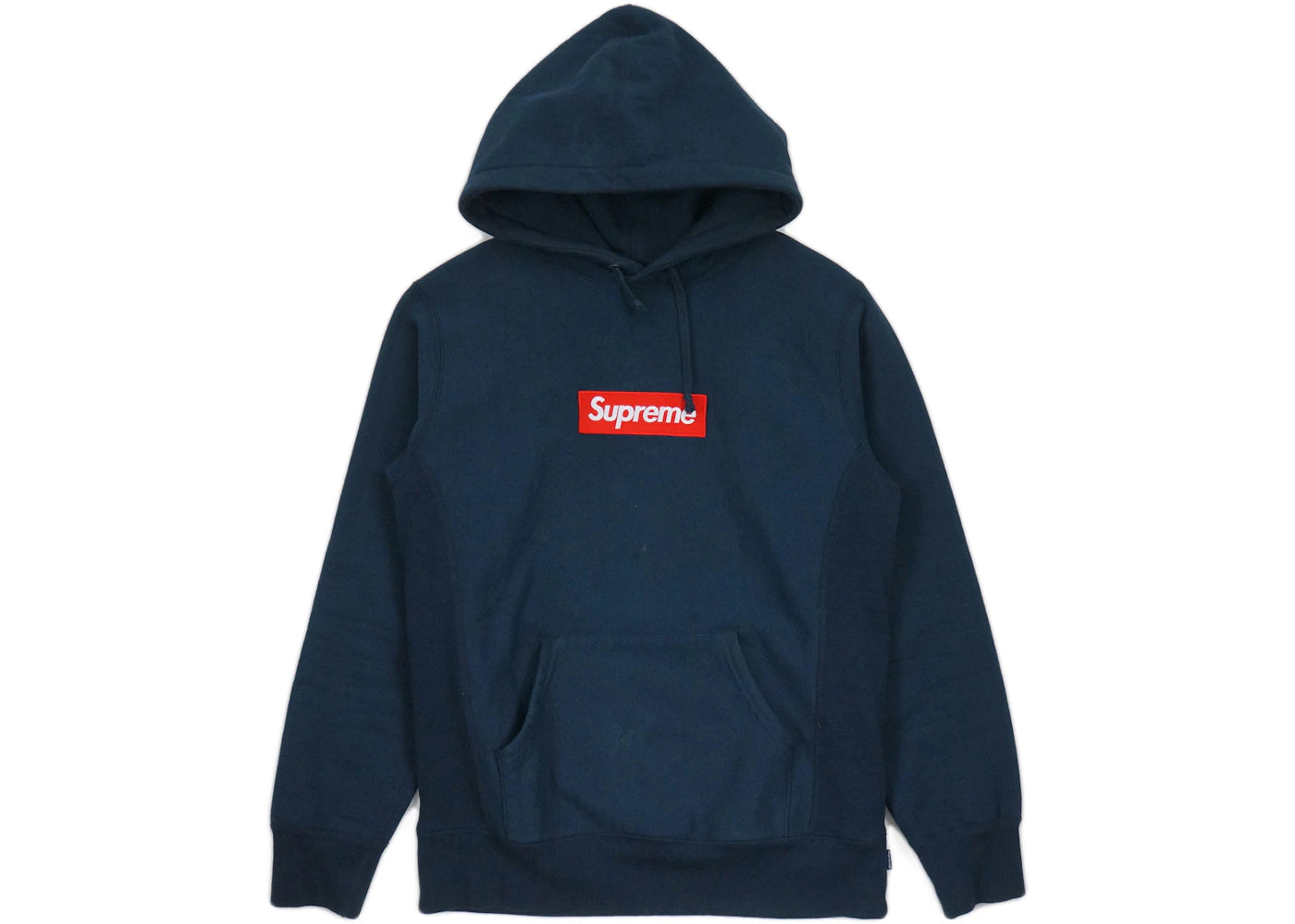 Supreme Box Logo Hooded Sweatshirt Navy