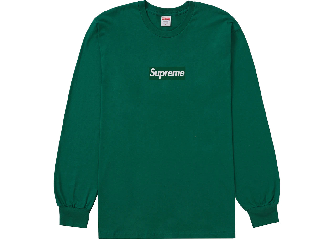 Supreme Box Logo L/S Tee Light Pine