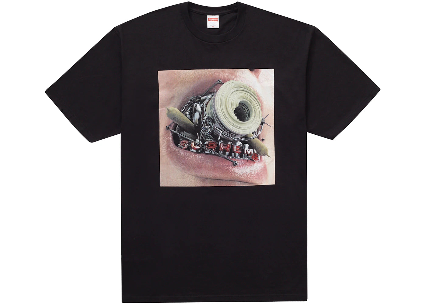 Supreme Braces Tee Black