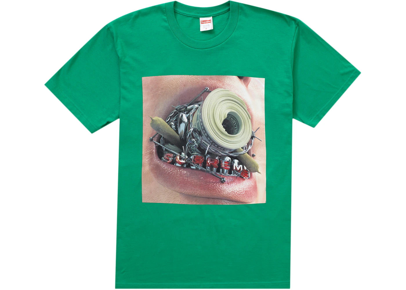 Supreme Braces Tee Green