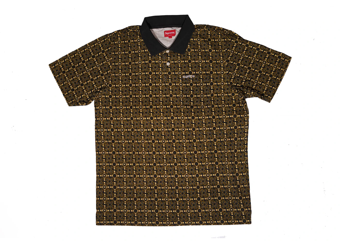 Supreme Bridle Print Polo Black