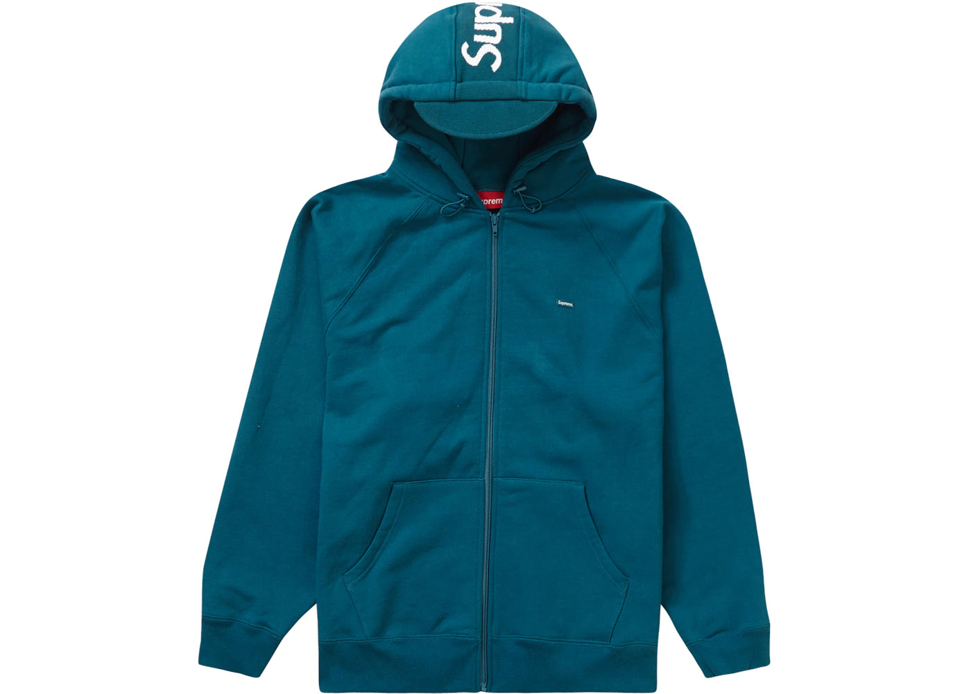 Supreme Brim Zip Up Hooded Sweatshirt Marine Blue