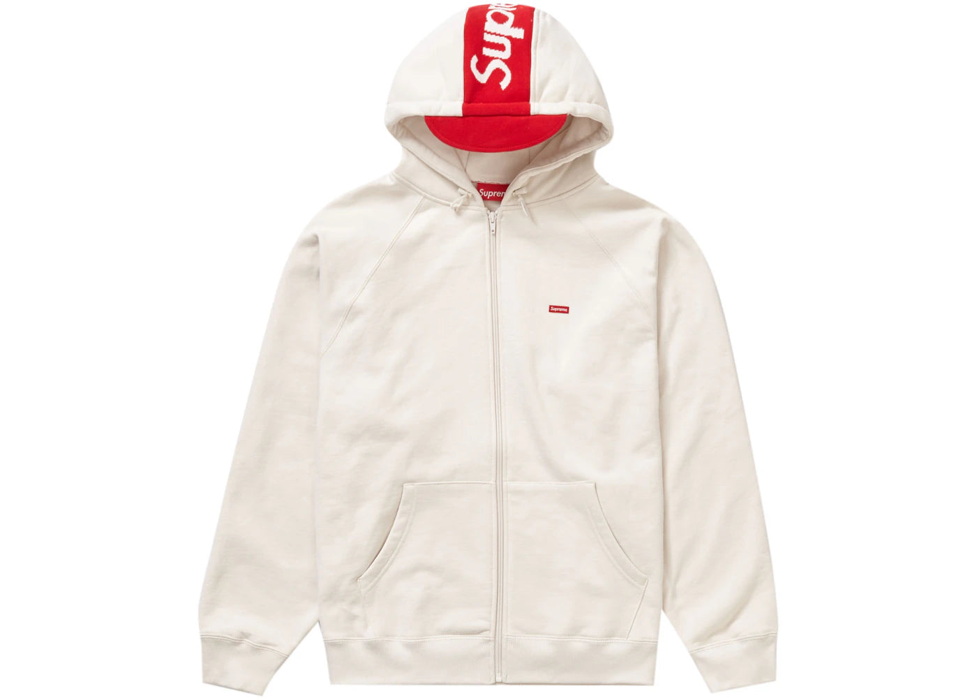 Supreme Brim Zip Up Hooded Sweatshirt Stone