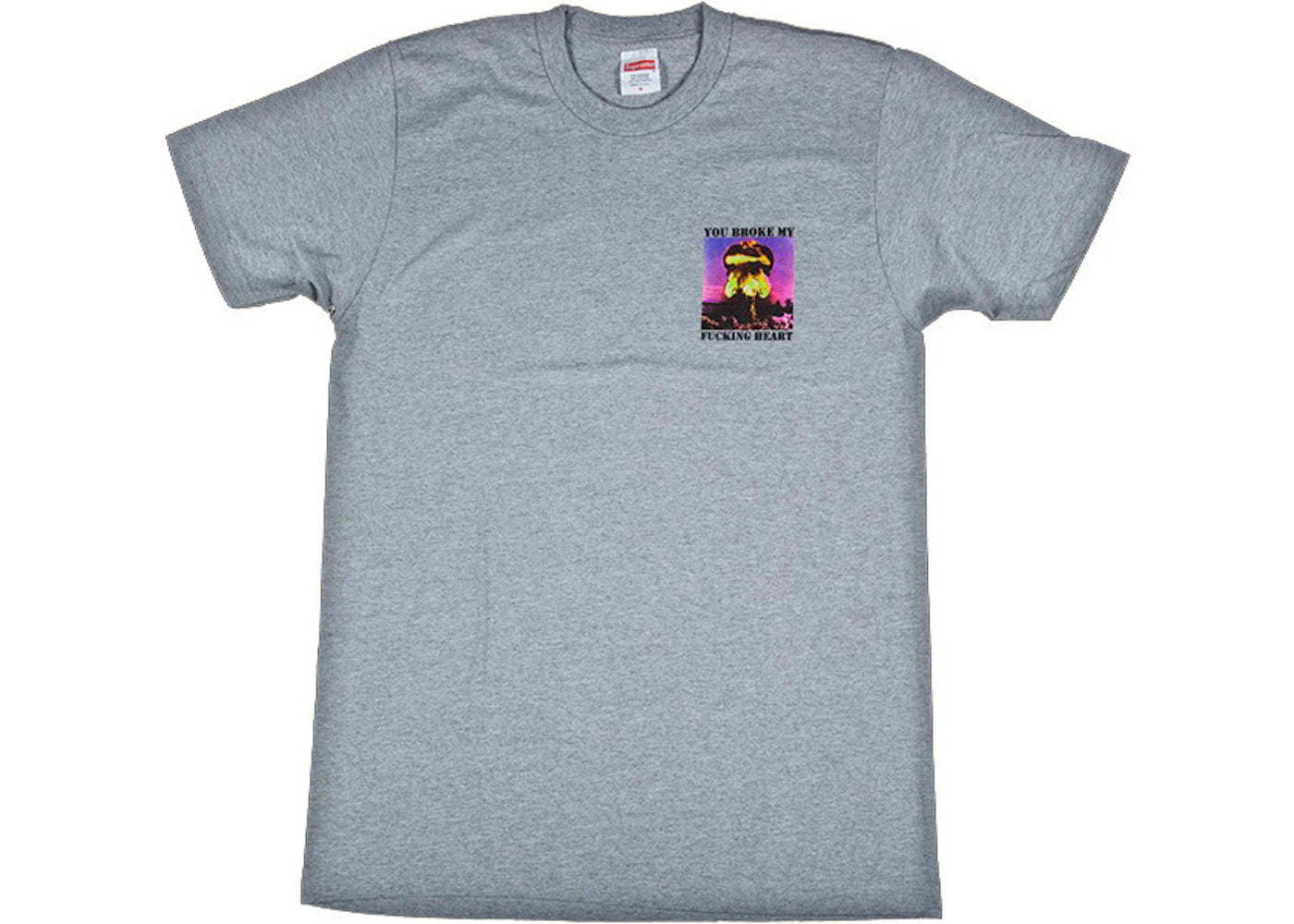 Supreme Broke My Heart Tee Grey