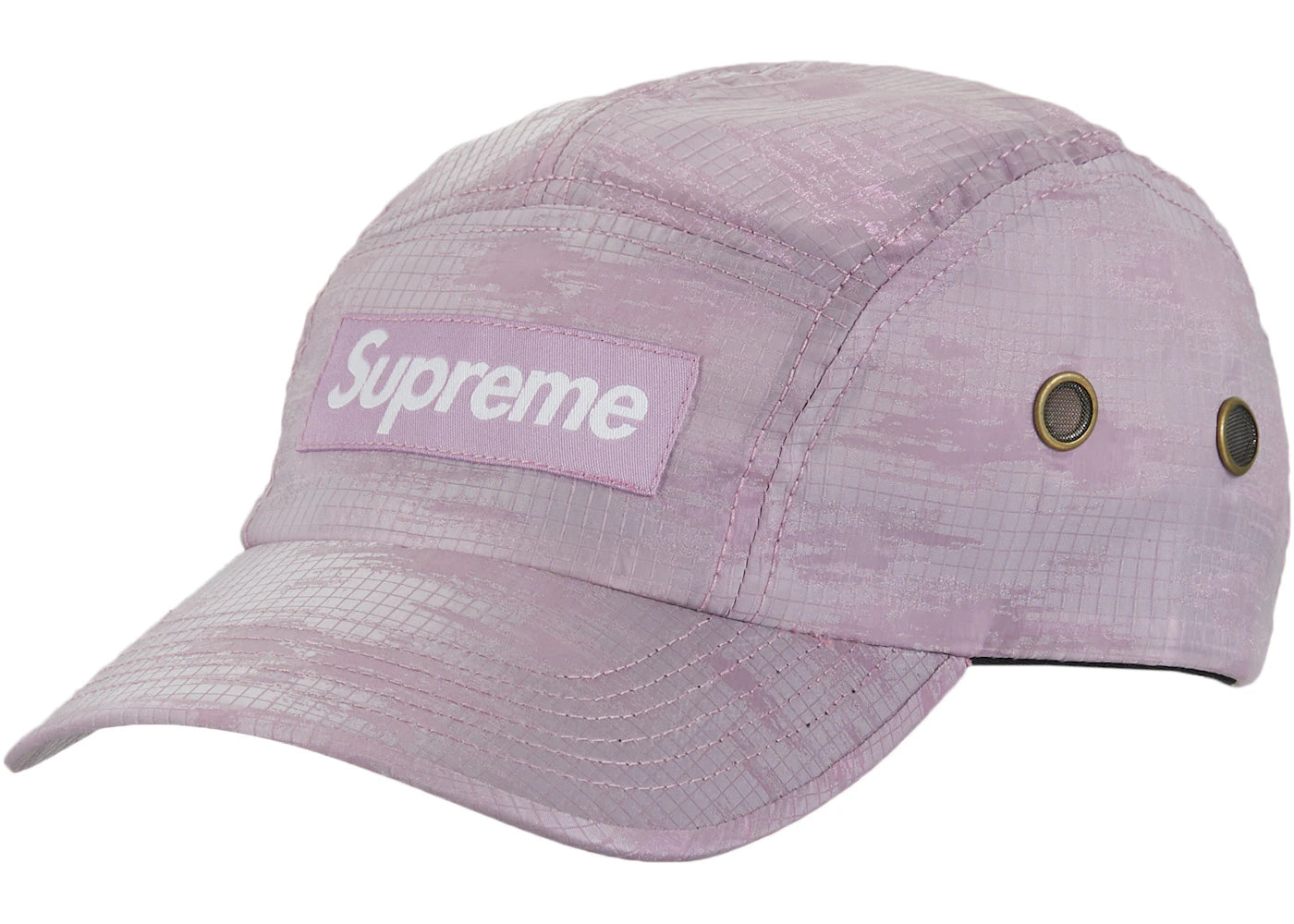 Supreme Broken Camo Camp Cap Purple