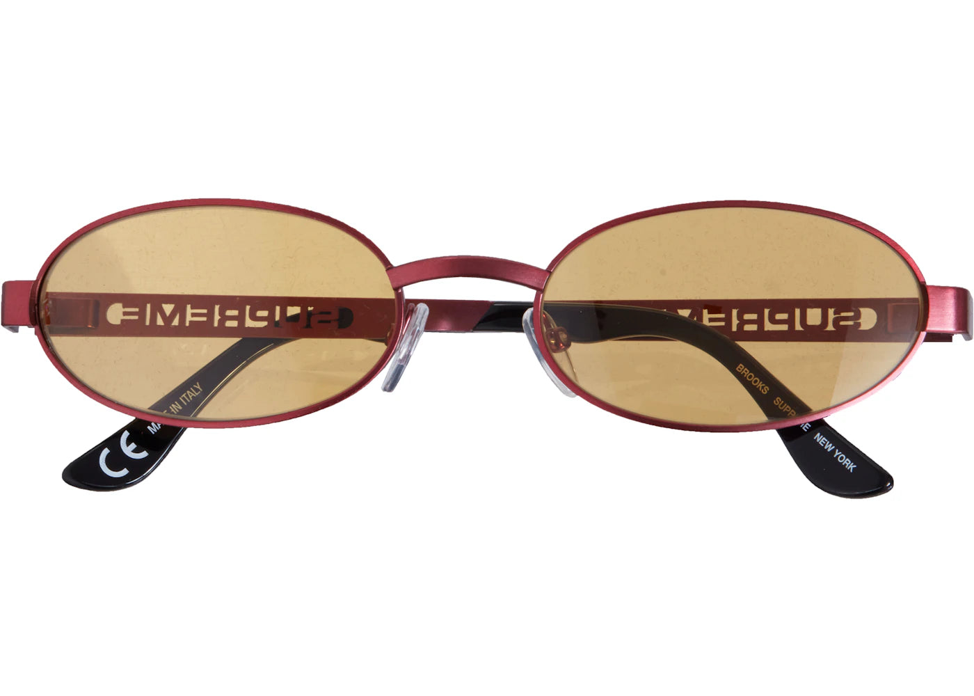 Supreme Brooks Sunglasses Red