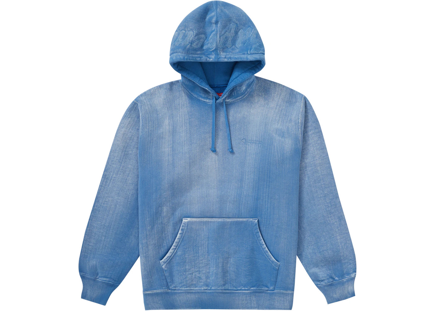 Supreme Brush Stroke Hooded Sweatshirt Pale Royal