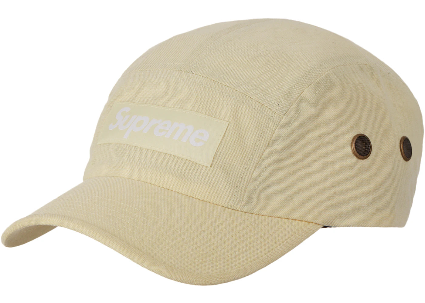 Supreme Brushed Cordura Camp Cap Pale Yellow