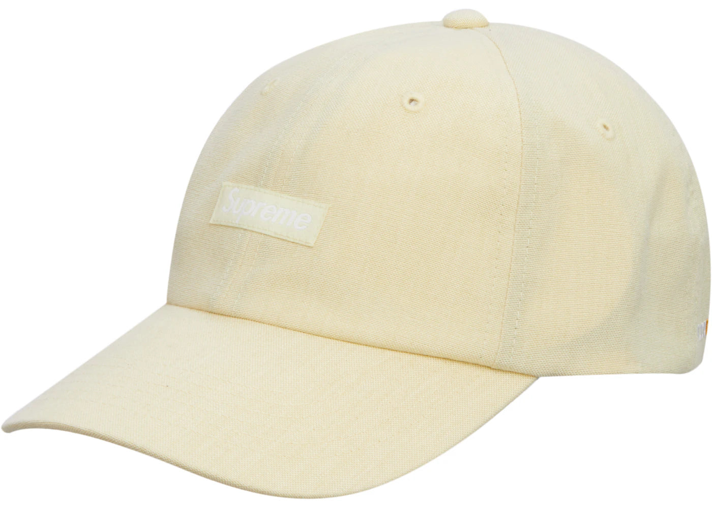 Supreme Brushed Cordura Small Box 6-Panel Pale Yellow