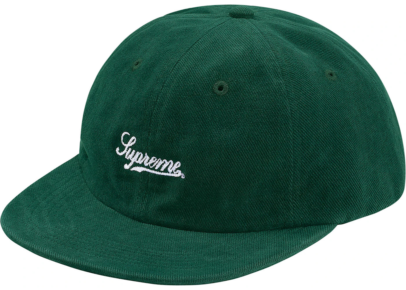 Supreme Brushed Twill Script 6-Panel Dark Green