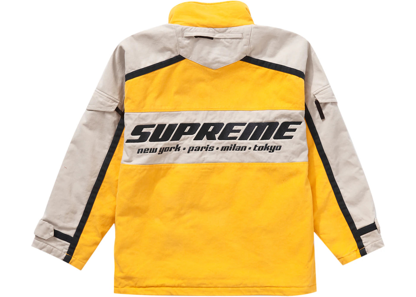 Supreme Brushed Twill Zip Jacket Yellow